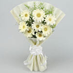 Beautiful White Gerbera Bouquet