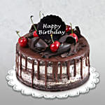 Happy Birthday Delicate Black Forest Cake 1.5 Kg