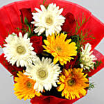 Mixed Elegance Gerbera Bouquet