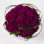 Premium Dark Purple Carnations Arrangement