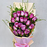 Grand Bouquet Of Purple Roses