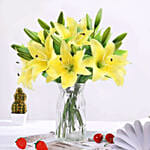 Oriental Charm Lilies Arrangement