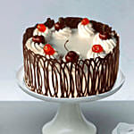 Swirly Style Black Forest Cake Half Kg