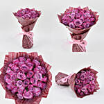 35 Purple Roses Bouquet