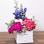 Dazzling Floral Box With Chocolates