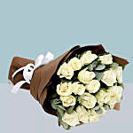 Bouquet of 20 White Rose