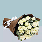 Bouquet of 20 White Rose