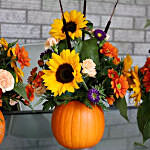 Cheerful Sunflower Table Arrangement