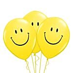 Smiley Latex Balloons 3 Pcs