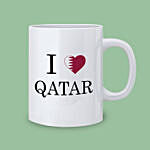 كوب واحد سيراميك يحمل طابع اليوم الوطني القطري