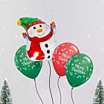 Snowman And Merry Christmas Balloon Set