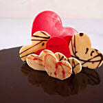 Chocolate Fudge Heart Cake 1 Kg