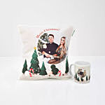 Christmas Tree Personalised Cushion n Mug