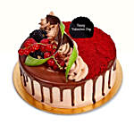 Choco Velvet Valentine Cake Half Kg