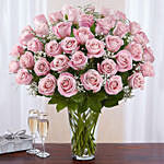 Bunch of 50 Gorgeous Light Pink Roses