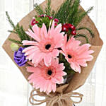 Pink Gerberas Chicky Bunch