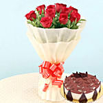 Romantic Roses Tiramisu Cake 4 Portions