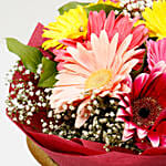 Ten Gerbera Flowers Bouquet