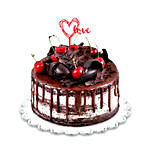 Black Forest Valentines Day Cake Half Kg
