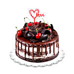 Black Forest Valentines Day Cake Half Kg