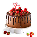 Dripping Choco Valentines Day Cake Half Kg