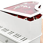 Roses and Chocolates White Heart Box