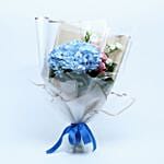 Appealing Roses N Hydrangea Bouquet