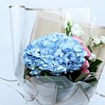 Appealing Roses N Hydrangea Bouquet