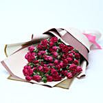 Dark Pink Spray Roses Bouquet