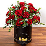 Box Arrangement Of 30 Roses