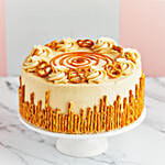 Pretzel Twist Caramel Cake