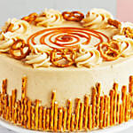 Pretzel Twist Caramel Cake