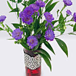 Blue Aster Vase Arrangement