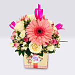 Its A Girl Mix Flowers Vase