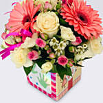 Its A Girl Mix Flowers Vase