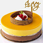 Mango Cake With I Am Sorry Topper Half Kg