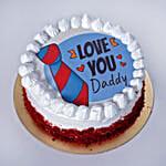 Love You Daddy Red Velvet Cake