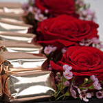 Ravishing Red Roses & Chocolates Black Love Box