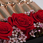 Ravishing Red Roses & Chocolates Black Love Box