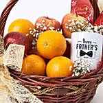 Fruit & Chocolates With Mug For Father's Day