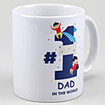 No 1 Dad White Mug