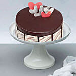 Chocolate Fudge Heart Cake Half Kg