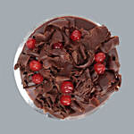 Dripping Red Cherries Black Forest Cake Half Kg
