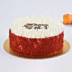 Fathers Day Special Red Velvet Cream Cake Half Kg