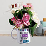 Exotic Mixed Flowers In Awesome Today Mug