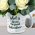 Peaceful Mixed Flowers In Printed Mug