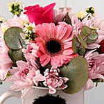 Ravishing Mixed Flowers In Personalised Mug