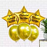 Gold Color Customized Balloons