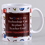 Google Can Not Replace A Teacher Printed Mug