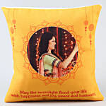 Personalised Happy Karwa Chauth Cushion